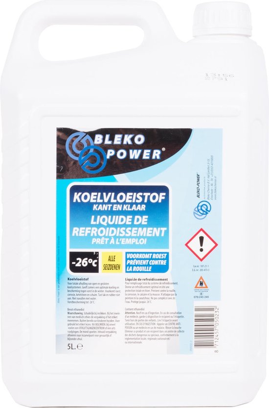 Bleko Koelvloeistof 5 liter Blauw