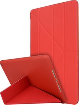 Apple iPad 7 10.2 (2019) Hoes - Mobigear - Origami Serie - Kunstlederen Bookcase - Rood - Hoes Geschikt Voor Apple iPad 7 10.2 (2019)
