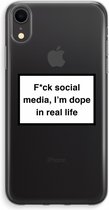 Case Company® - iPhone XR hoesje - I'm dope - Soft Case / Cover - Bescherming aan alle Kanten - Zijkanten Transparant - Bescherming Over de Schermrand - Back Cover