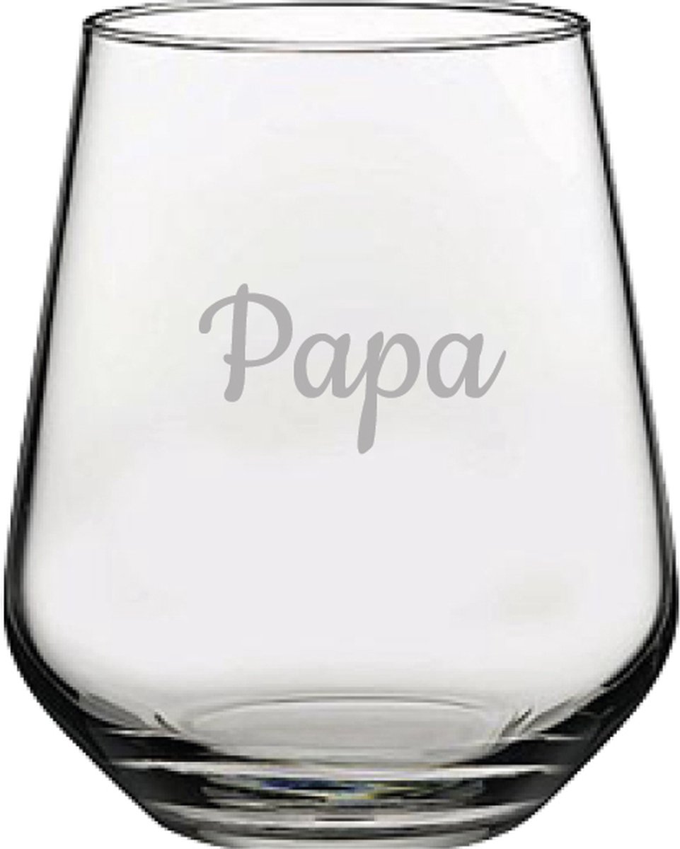 Gegraveerde Drinkglas 42,5cl Papa