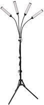 Luxiqo® Kweeklampen Staand - 4 Kweeklampen - Telescopische Groeilamp - Full Spectrum - Grow Light - Groeilamp Full Spectrum - 160 LEDs