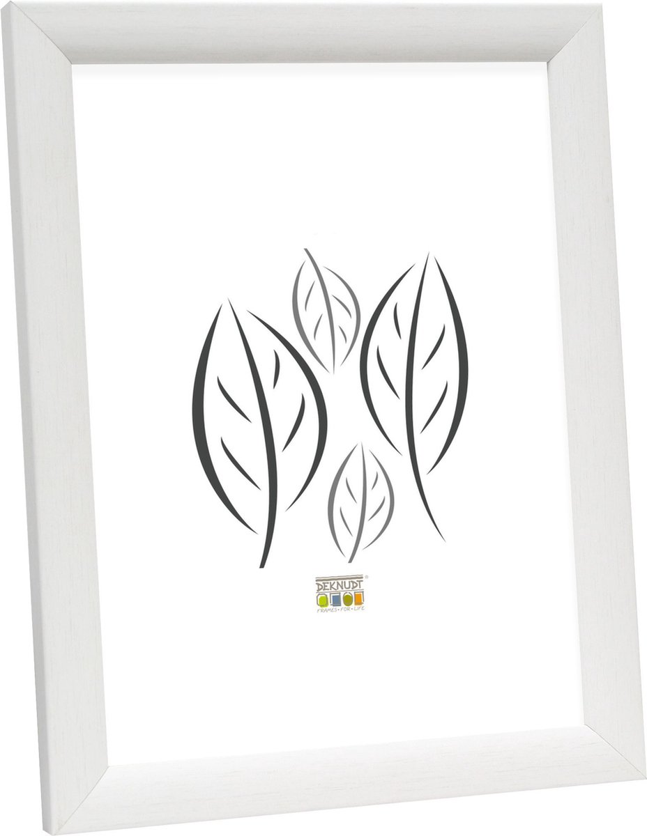 Deknudt Frames fotolijst S54SF1 - witte schilderlook - hout - 20x30 cm