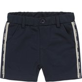 Koko Noko jongens korte joggingbroek met logo bies Navy