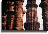 Walljar - India - Qutb Minar - Muurdecoratie - Canvas schilderij