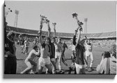 Walljar - AFC Ajax kampioen '80 - Muurdecoratie - Canvas schilderij