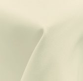 JEMIDI vlekbestendig stoffen tafelkleed rechthoekig - 130 x 160 cm - Decoratief tafellaken in effen design - Champagne