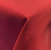 JEMIDI vlekbestendig stoffen tafelkleed rond - 160 cm - Decoratief tafellaken in effen design - Rood