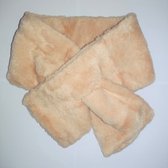 Heerlijk - Warme - Sjaal -Fake Fur - 15X90cm - Beige