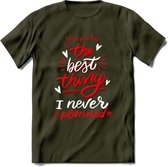 You Are The Best Thing - Valentijn T-Shirt | Grappig Valentijnsdag Cadeautje voor Hem en Haar | Dames - Heren - Unisex | Kleding Cadeau | - Leger Groen - L