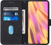 Samsung Galaxy S22 Ultra Hoesje Book Case met Koord Kunstleer Zwart