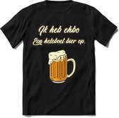 Ik Heb EHBO T-Shirt | Bier Kleding | Feest | Drank | Grappig Verjaardag Cadeau | - Zwart - XL