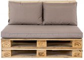 Madison - Loungekussen - Tuinkussen - Palletkussen - Rugkussen - 3-delig - 120 x 80cm - Panama Taupe