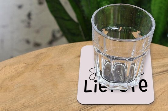 Dessous de Sous-verres - Amour - Relation - Coeur - 10x10 cm - 6 pièces