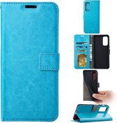 LuxeBass Boekhoesje geschikt voor iPhone 13 Pro Max - Turquoise - telefoonhoes - gsm hoes - telefoonhoesjes