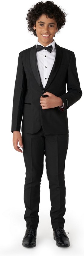 OppoSuits Jet Set Black - Tieners Tuxedo - Chique - Maat: 12 jaar