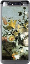 Geschikt voor Samsung Galaxy A80 hoesje - Bloemen - Oude meesters - Barok - Siliconen Telefoonhoesje