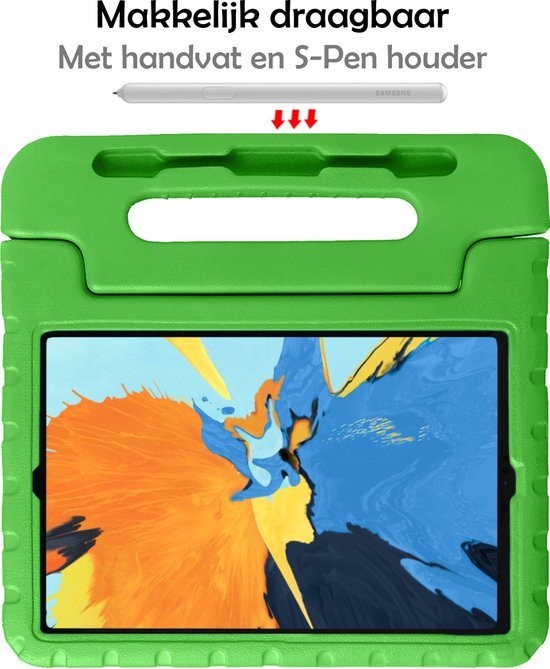 Hoes - Geschikt voor Apple iPad Pro (2018) - 11 inch - Kinderhoes Shockproof Bumper - Kidsproof Case - Tablet Hoesje - Kinder Hoesje Cover - Groen