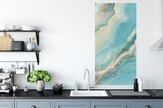 Muurstickers - Sticker Folie - Natuursteen - Mineralen - Chic - 60x120 cm - Plakfolie - Muurstickers Kinderkamer - Zelfklevend Behang - Zelfklevend behangpapier - Stickerfolie