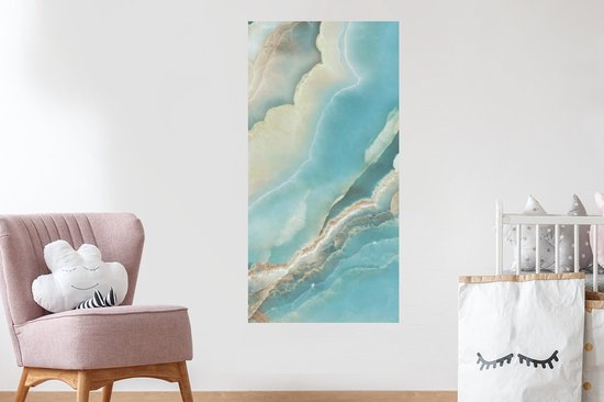 Muurstickers - Sticker Folie - Natuursteen - Mineralen - Chic - 60x120 cm - Plakfolie - Muurstickers Kinderkamer - Zelfklevend Behang - Zelfklevend behangpapier - Stickerfolie