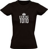 King Toto | Dames T-shirt | Zwart | Sport | Casino | Gokken | Weddenschap | Wedstrijd