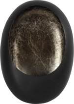 Non-branded Waxinelichthouder Eggy 44,5 Cm Staal Zwart/zilver