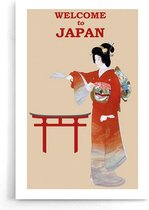 Walljar - Welkom In Japan - Muurdecoratie - Poster