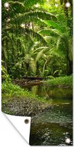 Schuttingposter Tropisch regenwoud in Colombia - 100x200 cm - Tuindoek