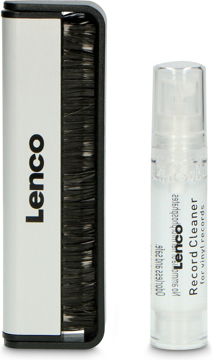 Lenco LP Schoonmaakset - Koolstofvezel Platenborstel - Vinyl Reinigingsvloeistof en doekje - TTA-3IN1 van Lenco — afbeelding 2