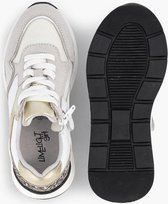 limelight girl Witte leren sneaker panterprint - Maat 34