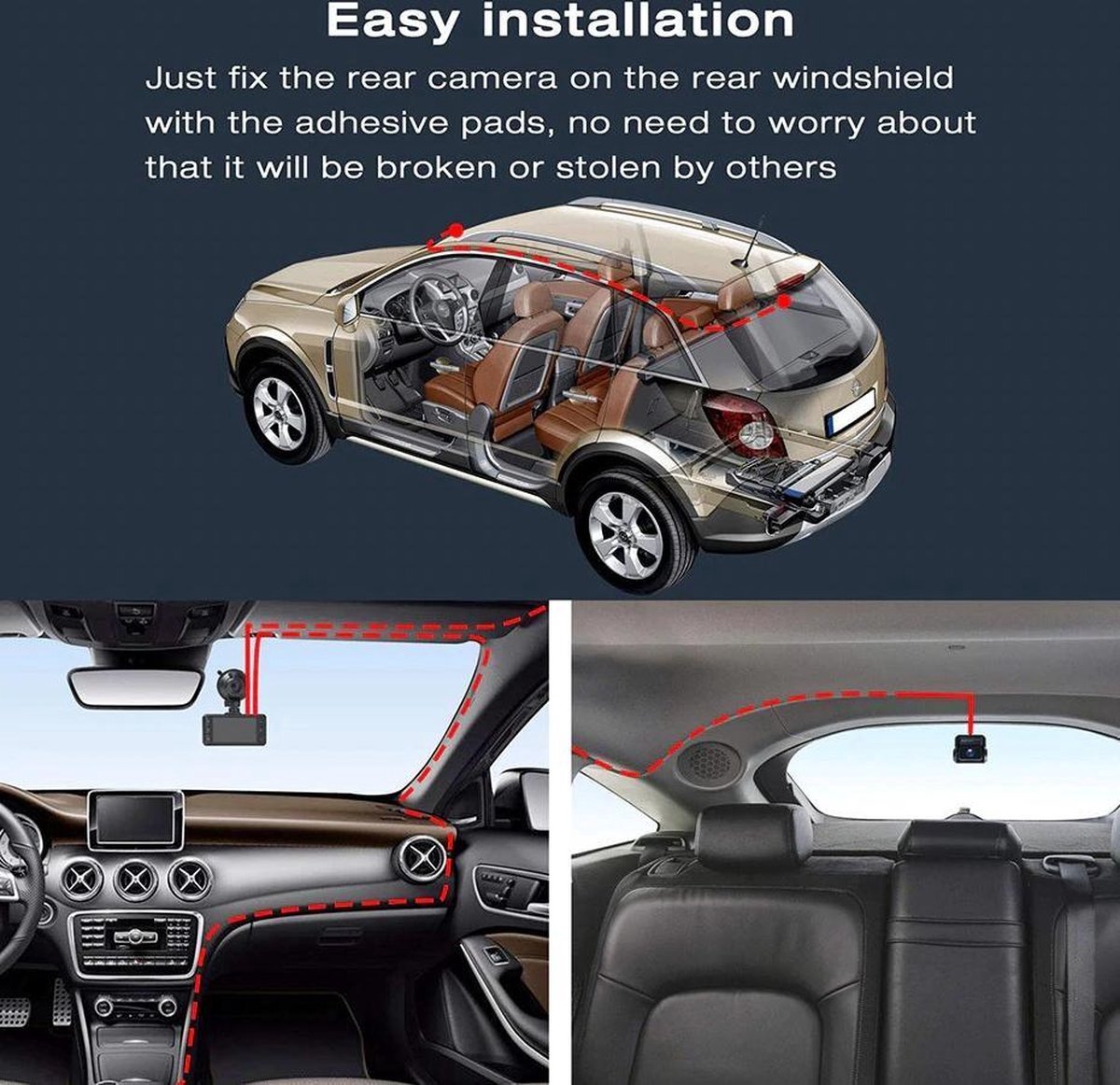 DrPhone Dashcam D07-C - 4K Ultra HD Dashcam – Parkeermonitor – Lens: SONY IMX 307 - G-Sensor Kijkhoek van 170 ° - Dashboard Camera met Nachtzicht – Wifi + Applicatie + 128 Micro SD – foto 6
