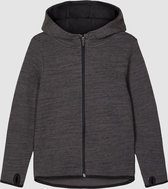 Sweater NKMSCOTT LS SWEAT CARD W. HOOD UNB NOOS Grijs