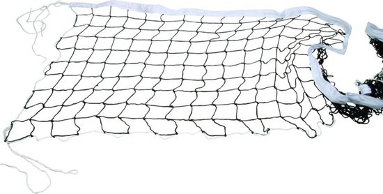 Avento Volleybalnet - 9.5 x 1 meter - Zwart/Wit - Met Ophangkoorden
