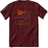 SU-33 Vliegtuig T-Shirt | Unisex leger Kleding | Dames - Heren Straaljager shirt | Army F16 | Grappig bouwpakket Cadeau | - Burgundy - XL