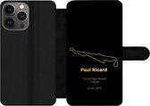 Bookcase Geschikt voor iPhone 13 Pro Max telefoonhoesje - Frankrijk - F1 - Circuit - Met vakjes - Wallet case met magneetsluiting - Cadeau voor man