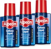 Alpecin Cafeïne Liquid Hair Tonic 3x 200ml | Voorkomt haaruitval en ondersteunt de haargroei | Voor alle haar en hoofdhuid types