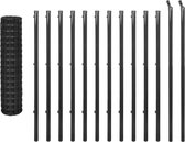 Decoways - Euro hek 25x1,2 m staal grijs