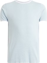Purewhite -  Heren Slim Fit    T-shirt  - Blauw - Maat XL