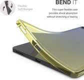 kwmobile hoes geschikt voor Samsung Galaxy Tab S6 Lite (2022) / (2020) - siliconen beschermhoes voor tablet - Tweekleurig design - blauw / geel / transparant