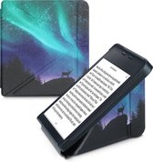 kwmobile hoes geschikt voor Kobo Libra 2 - Beschermhoes voor e-reader in turquoise / blauw / zwart