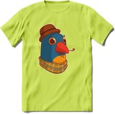 Opa papegaai T-Shirt Grappig | Dieren vogel Kleding Kado Heren / Dames | Animal Skateboard Cadeau shirt - Groen - L