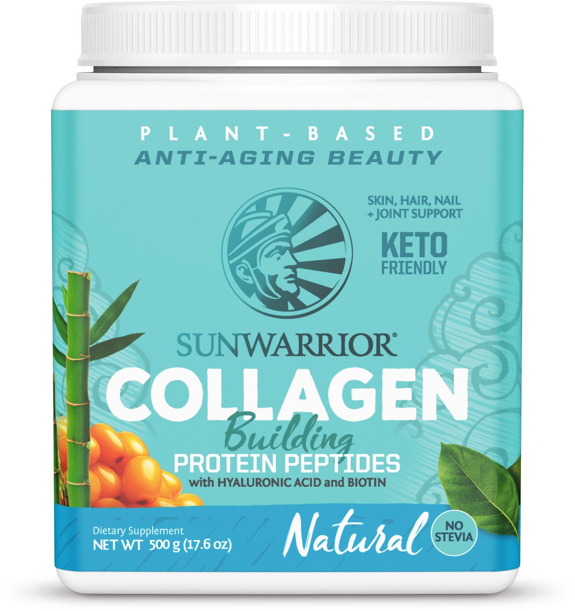 Sunwarrior Collageen Building Protein Peptides Natural (500g)