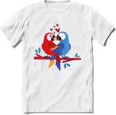 Valentijn T-Shirt | Grappig Valentijnsdag Cadeautje voor Hem en Haar | Dames - Heren - Unisex | Kleding Cadeau | - Wit - S