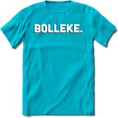 Bolleke - Valentijn T-Shirt | Grappig Valentijnsdag Cadeautje voor Hem en Haar | Dames - Heren - Unisex | Kleding Cadeau | - Blauw - XXL