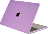 Lunso - hardcase hoes - MacBook Air 13 inch (2010-2017) - mat paars (uitsparing)