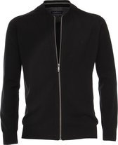 Casa Moda - Vest Zip Zwart - Maat 3XL - Regular-fit