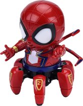 Spider robot - Iron Spider - Robot dansheld - Speelgoed Superheld - Rood met zwart