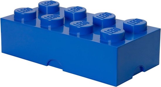 LEGO Boîte de rangement Brick 8 - 12L - 50x25x18 cm - Bleu azur | bol