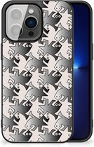 Telefoonhoesje Geschikt voor iPhone 13 Pro Hoesje maken met Zwarte rand Salamander Grey