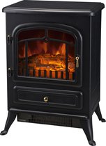 HOMdotCOM Elektrische openhaard Haard 1850 Watt zwart | Klassiek