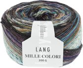 Lang Yarns Mille Colori 200 45 Bruin/paars/geel/groen/blauw